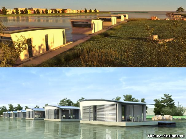 Модульные дома на воде