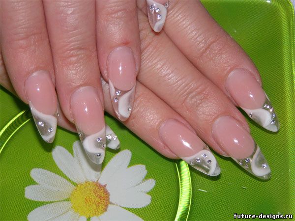 свадебные ногти фото