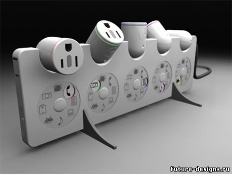 3D дизайн сетевого фильтра