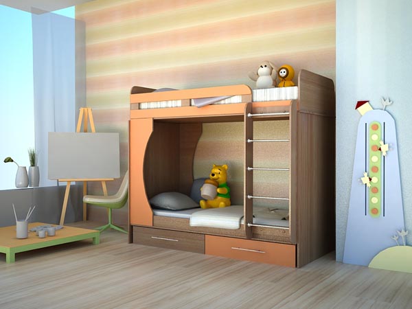 Красивые двухъярусные детские кровати и системы в интернет-магазине happyhome-mebel.ru.