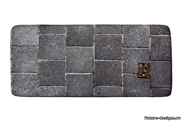 Кровать из тротуарной плитки