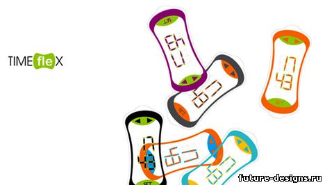Дизайн плёночных часов Timeflex.
