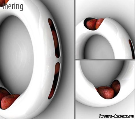 Дизайн вазы для фруктов «фруктовое кольцо».