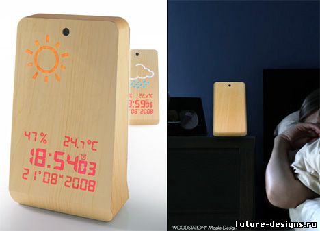 Гаджет будильник с информером погоды