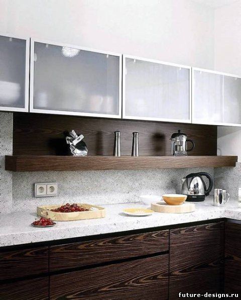 Природный камень в интерьере кухни