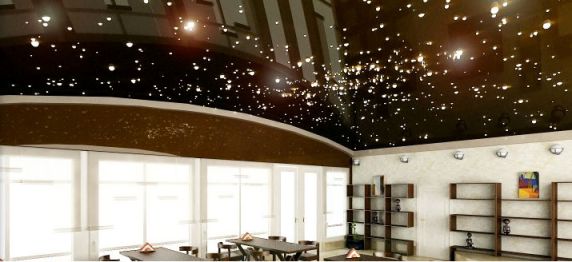 Дизайн двухуровневых натяжных потолков