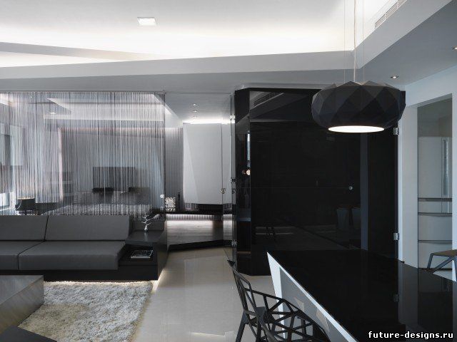 Тёмный интерьер квартиры