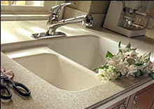 Столешницы для кухни из искусственного камня