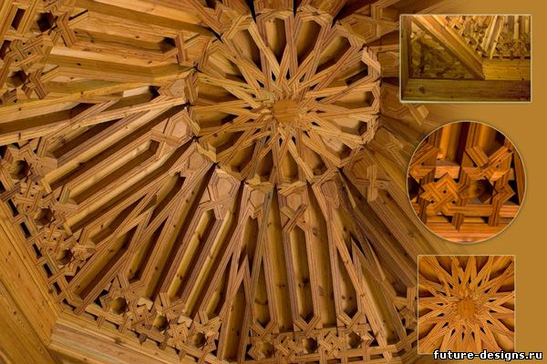Художественный дизайн деревянных потолков